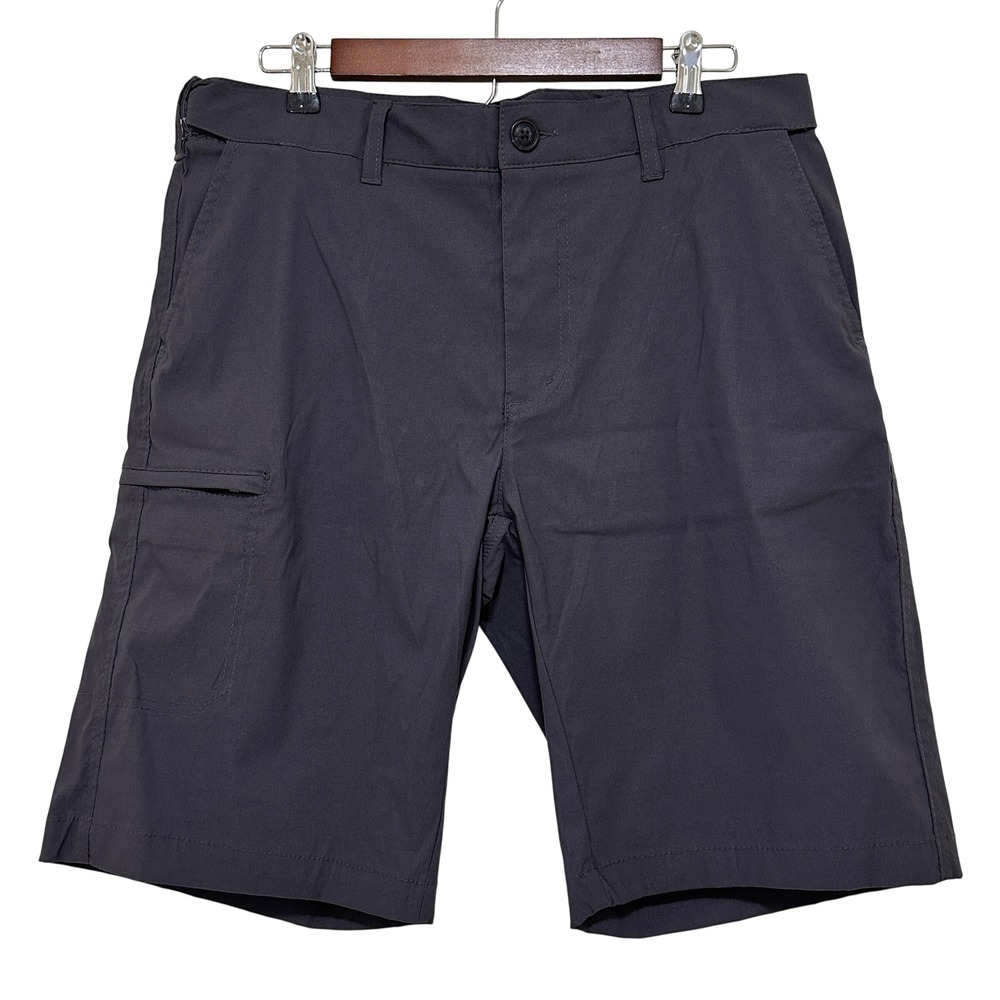 UB Tech Comfort Waist Shorts Mens 34 Charcoal Cargo New UPF 50 Water Repellent